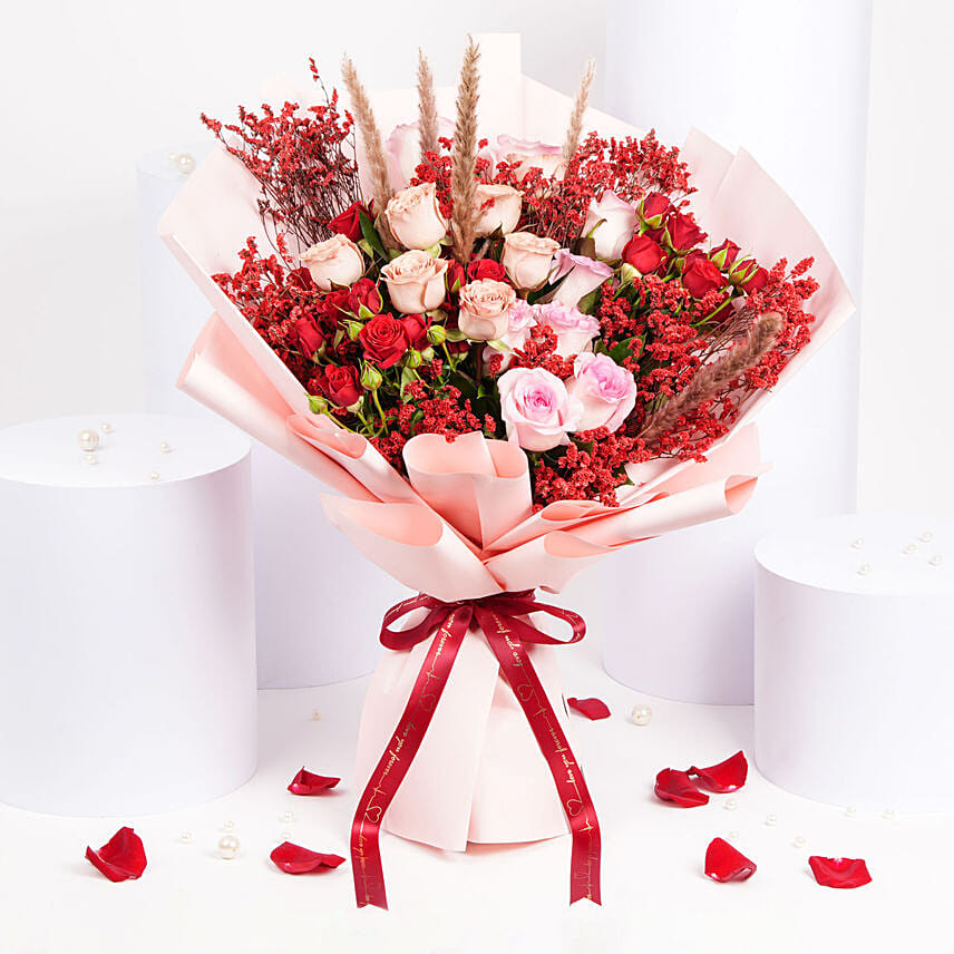 Love in Bloom Bouquet For Valentines Day