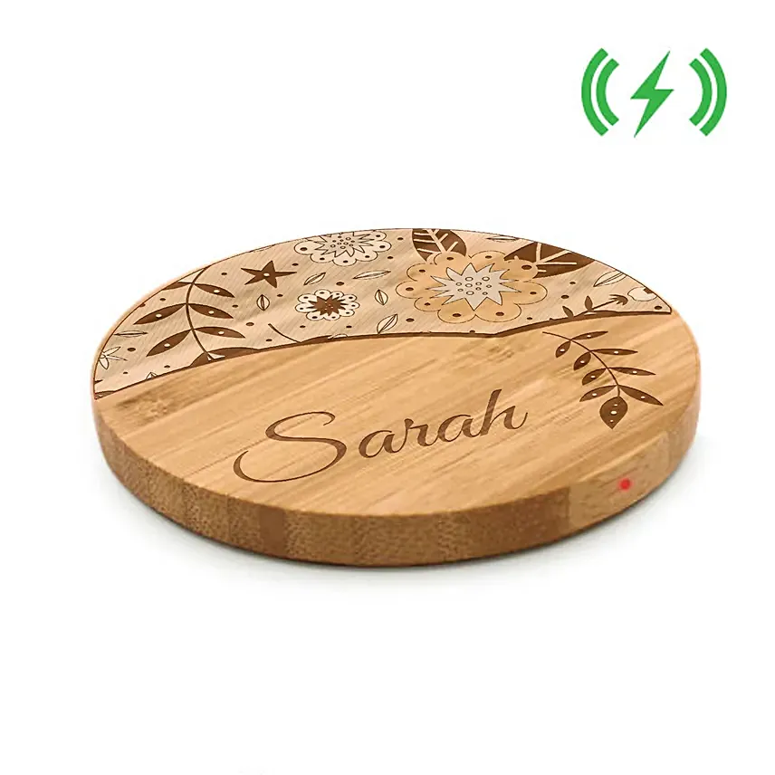 Engraved Print and Name Wireless Phone Charger