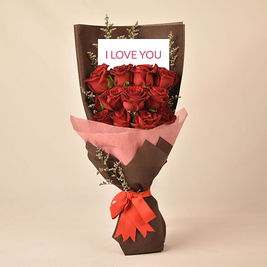Love Red Roses Bouquet for 520 V-day