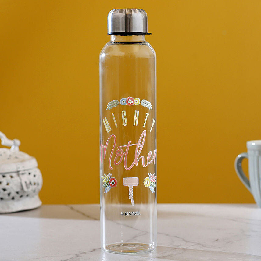 Mom Is Like A Hero Glass Bottle