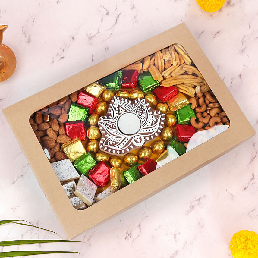 Deepavali Box of Sweets Nuts and Chocolates Delivery in Singapore FNP SG