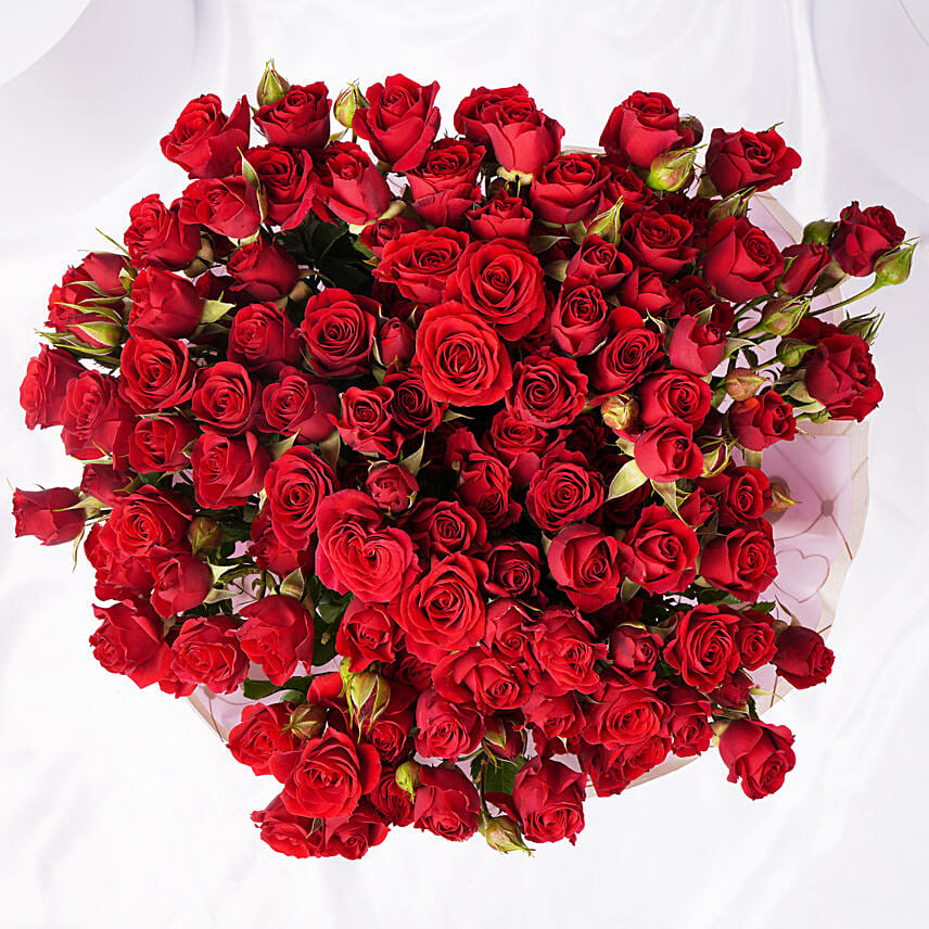 Baby Red Roses Beautiful Red Baby Roses Bouquet Delivery in Singapore - FNP SG