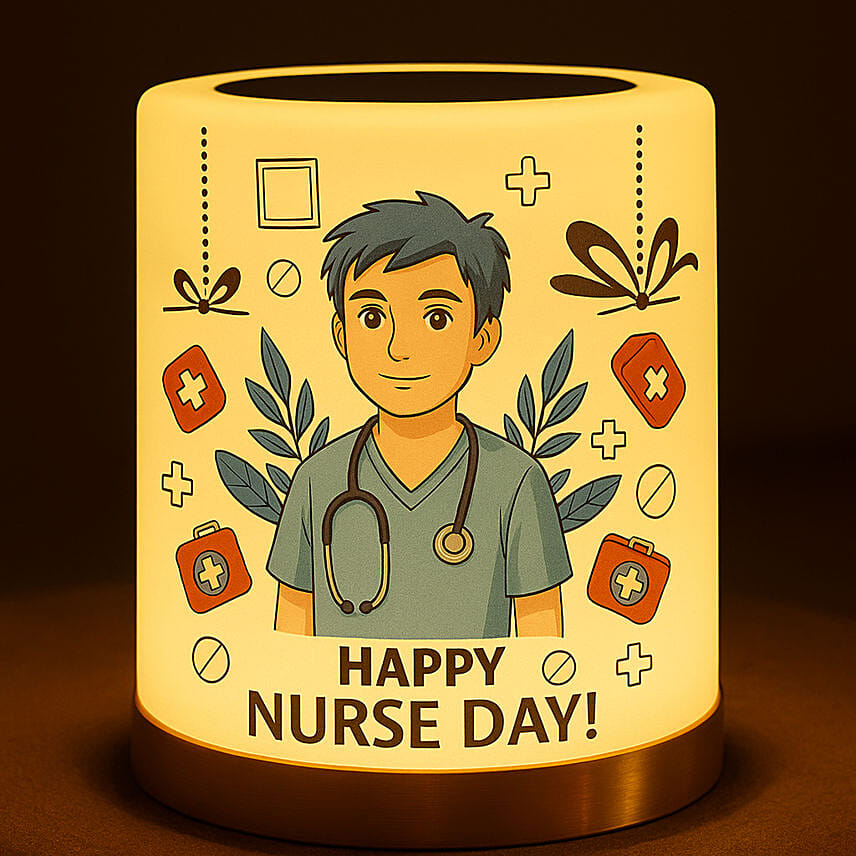Personalise Your Ghibli Nurse Bluetooth LED Speaker: Personalised Ghibli Style Gifts