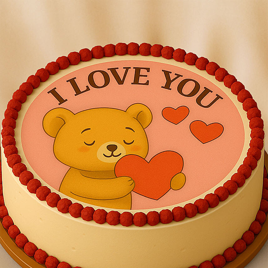 520 Day I LOVE YOU Red Velvet Cake Delivery in Singapore - FNP SG