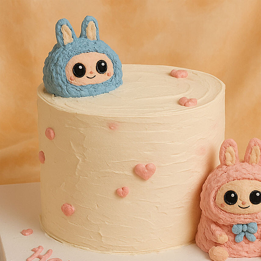 Labubu Exciting Macaron Cake 1kg Delivery in Singapore - FNP SG