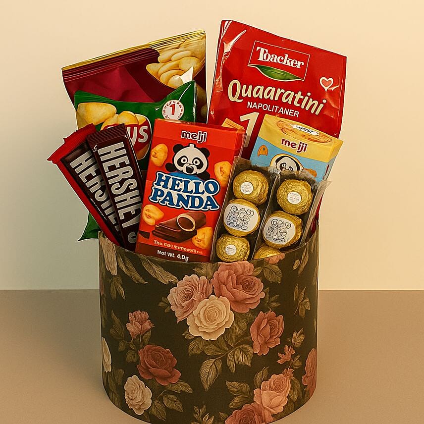 Choco Snack Treat Gift Hamper: Chocolate Hampers
