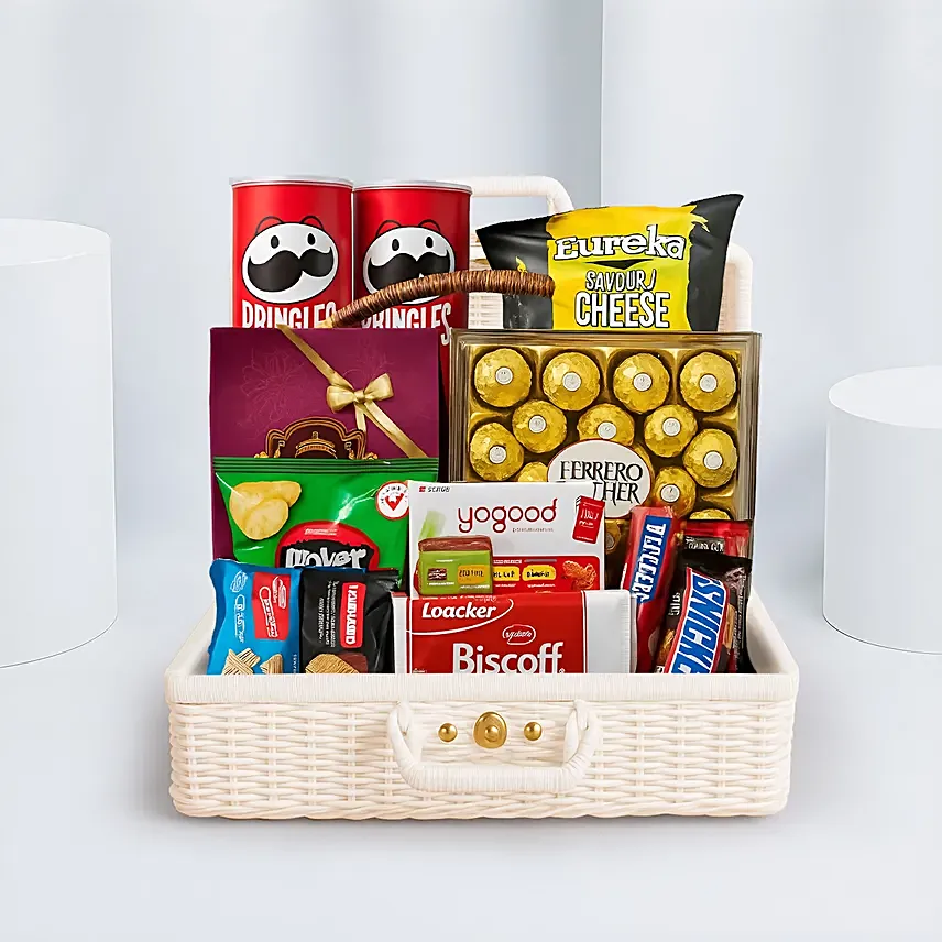 Sweet & Salty Indulgence Hamper: One Hour Delivery Gifts