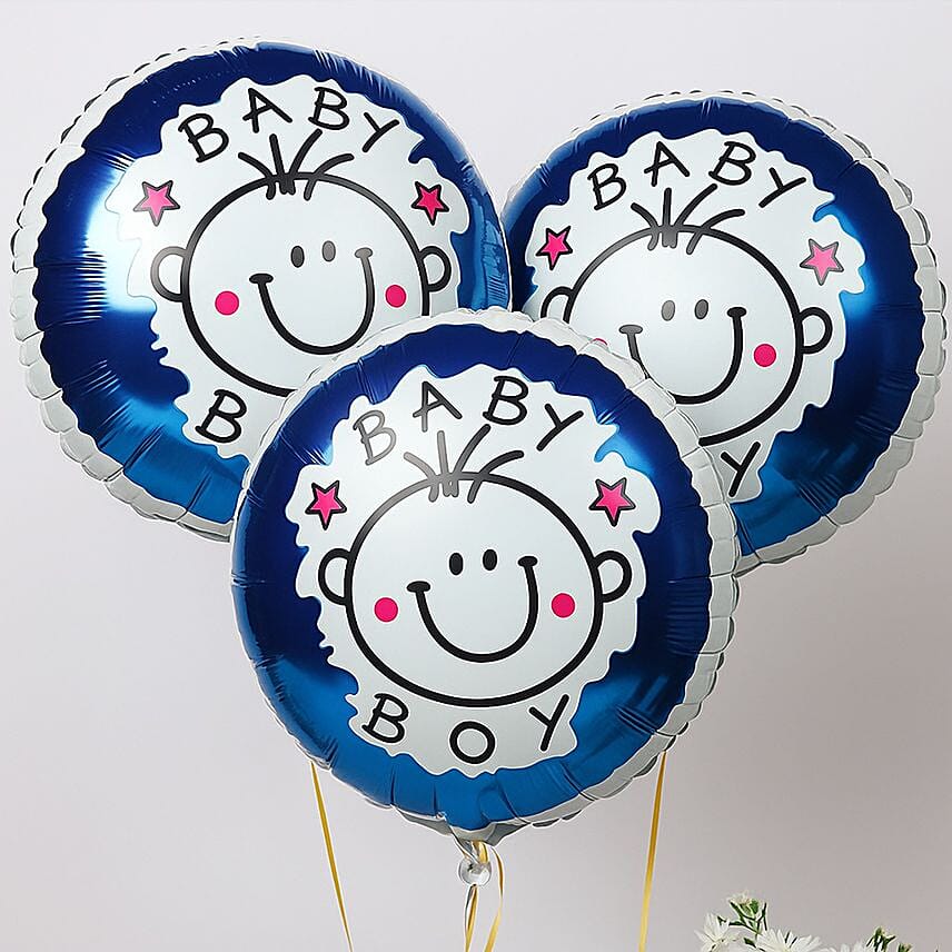 Bouquet of 3 It's Boy Balloon: Gifts Under 49 Dollars