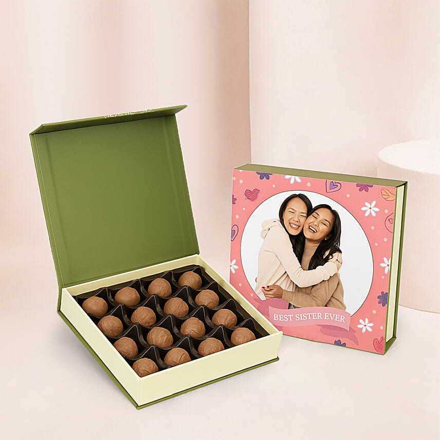 Personalised Chocolates Truffle Box for Sister: Customised Chocolates Singapore