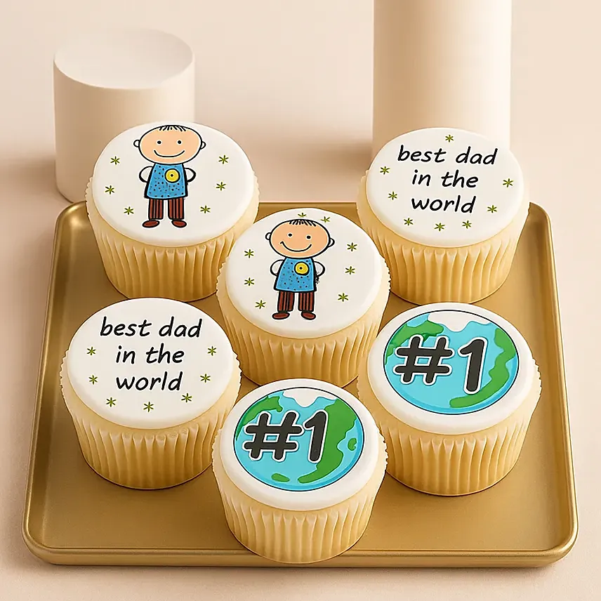 Officially The Best Dad Cup Cakes: Father's Day Cake