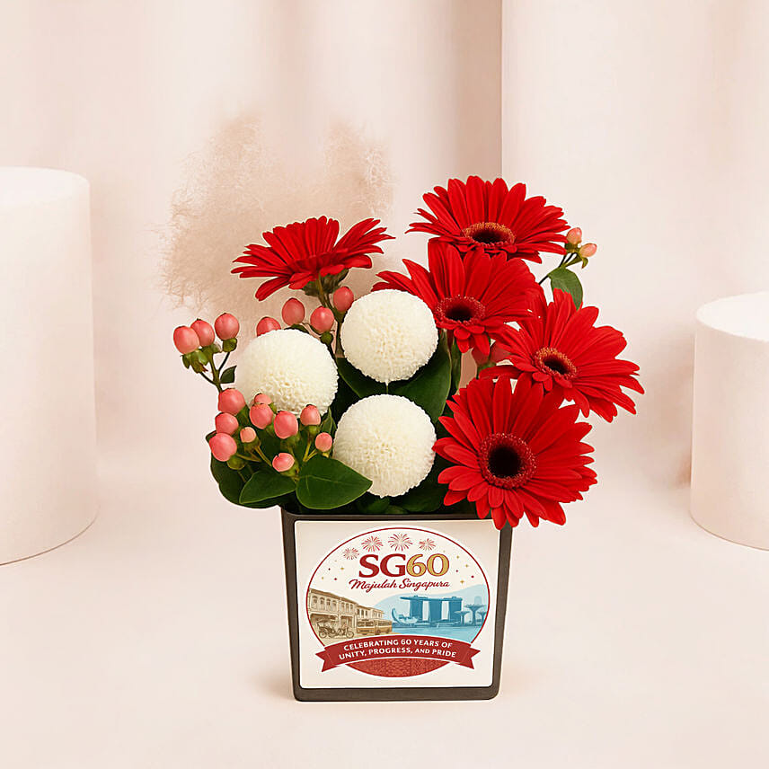 National Day Flower Vase: National Day Gifts
