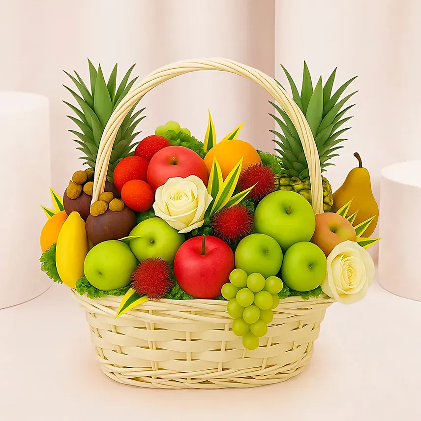 Exotic Fruits Basket Big: Flower Baskets