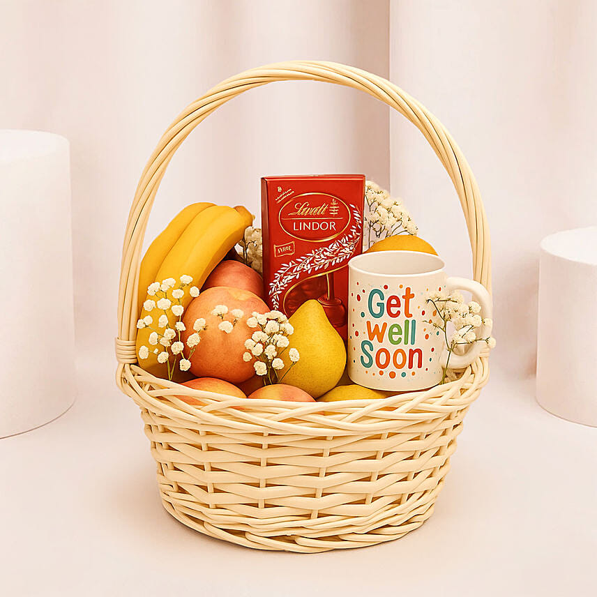 Get Well Soon Basket: Fruit Baskets