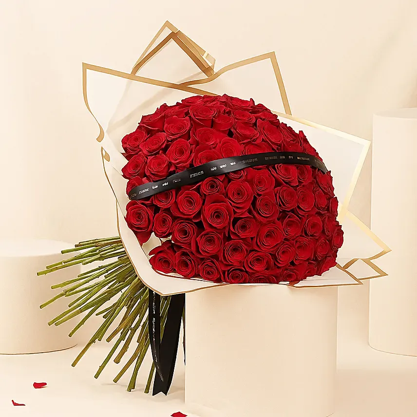 99 Red Roses Bouquet: 99 Roses