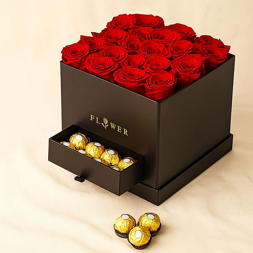 Happiness Blooms with Flowers: Valentine's Combo Gifts