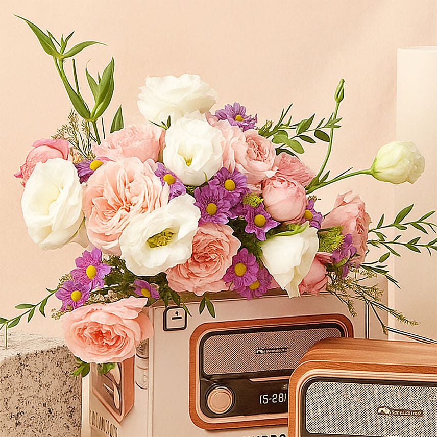 Nakamichi Retro Music Station with Flowers Delivery in Singapore