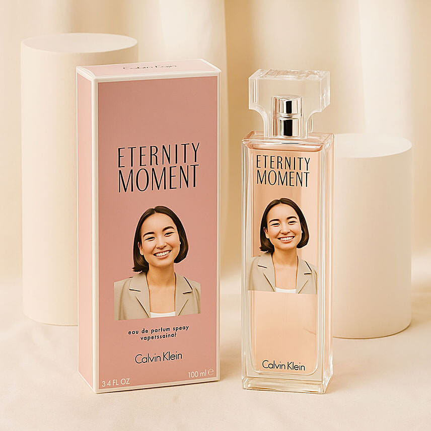 Personalised Calvin Klein Eternity Moment Perfume for her: For Women's Day