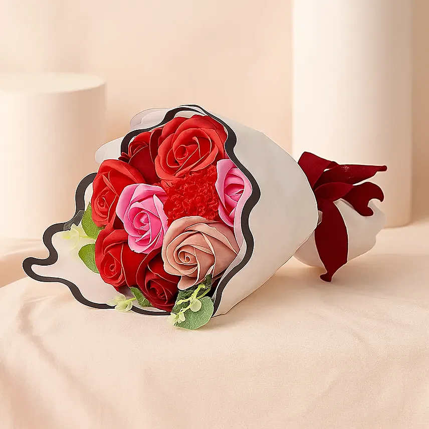 Soap Mixed Roses Bouquet: Mother's Day Flowers