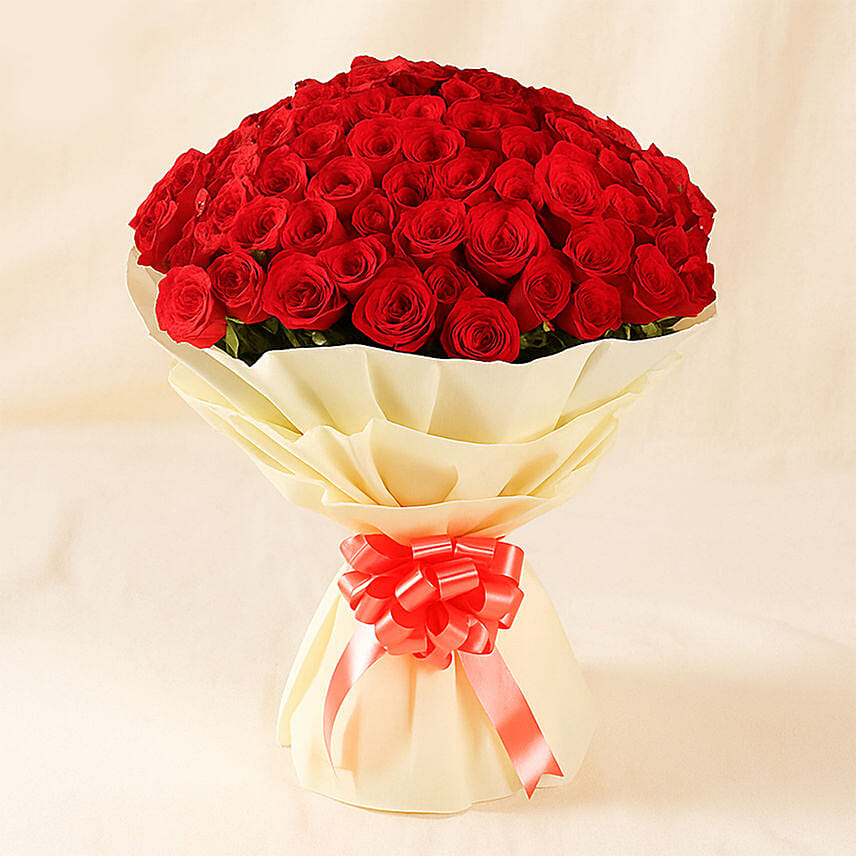 Elegent Bouquet of 99 Roses: 99 Roses Bouquet