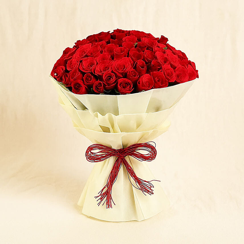 99 Roses Bouquet: Proposal Flowers