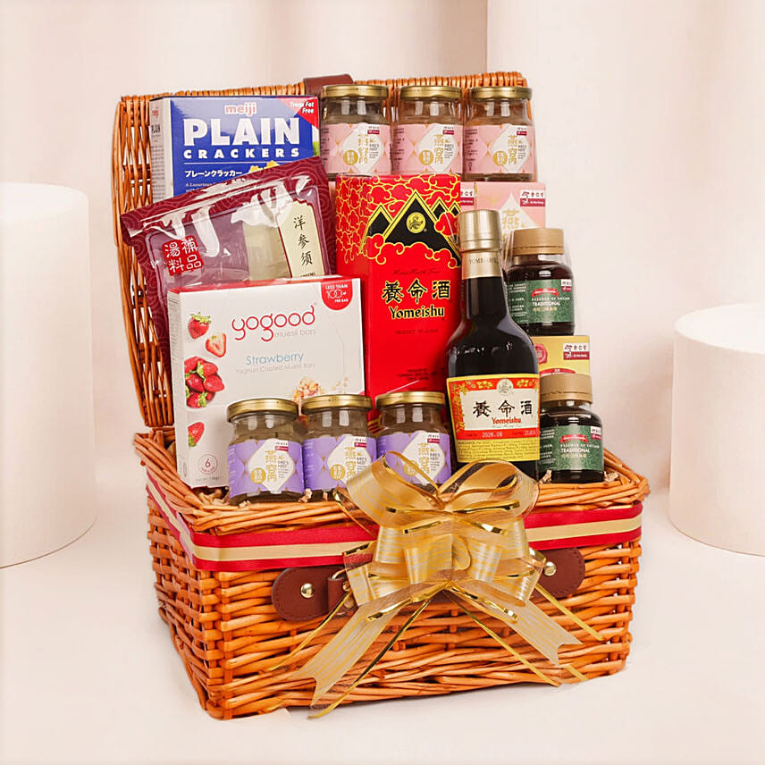 Healthy Drinks & Treats Wellness Hamper: One Hour Gift Hampers Delivery