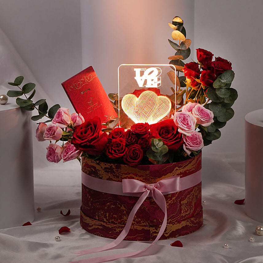 Radiant Love Elegant Roses Arrangement: For Her