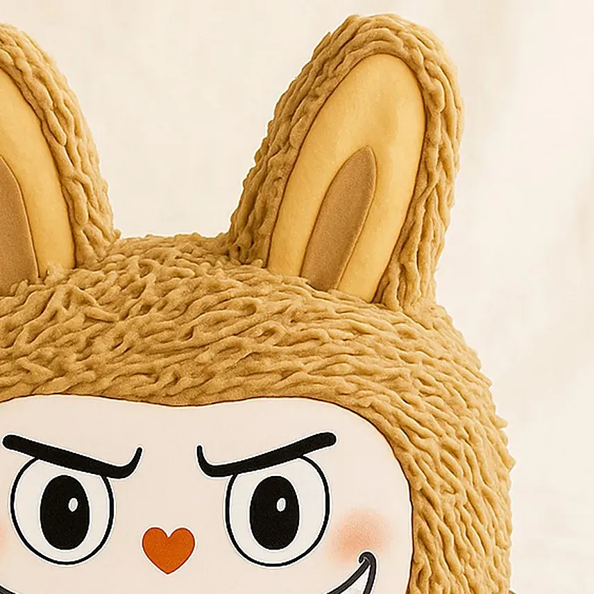 Labubu Zimomo Brown Face Cream Cake 675g Delivery in Singapore