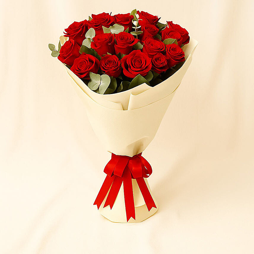 Timeless 20 Red Roses Bouquet: 