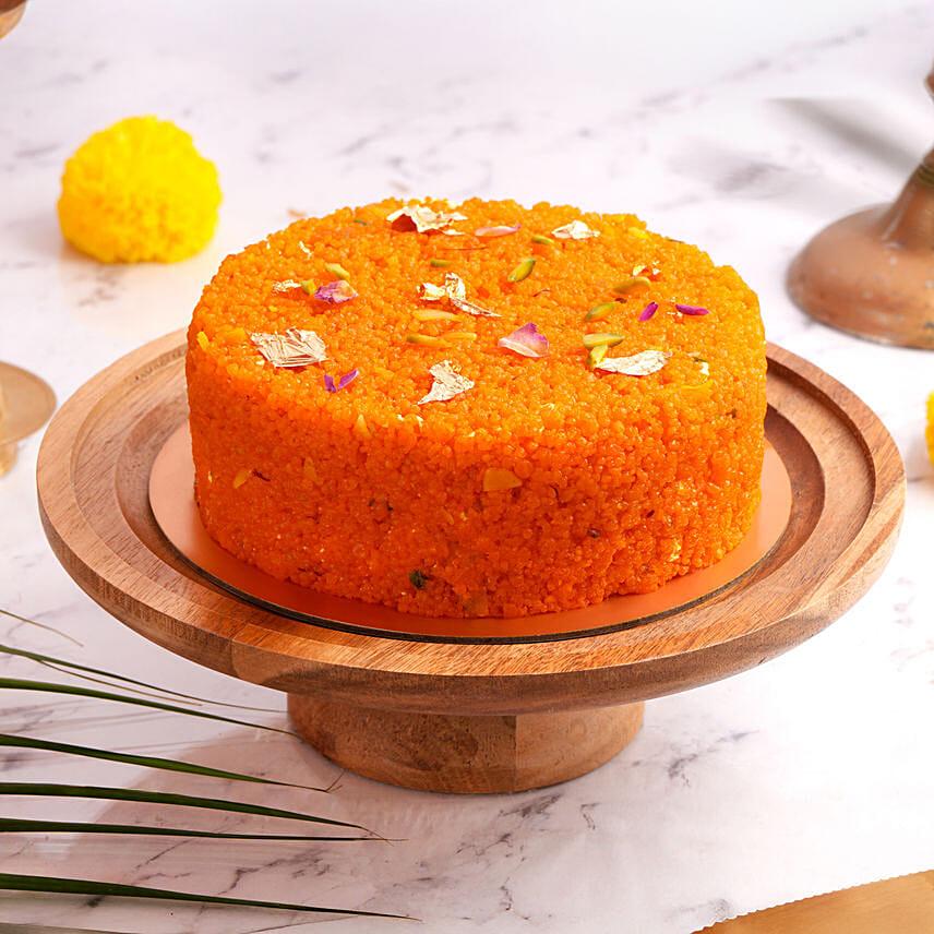 Eggless Motichoor Boondi Cake for Deepavali: Deepavali Gifts Singapore