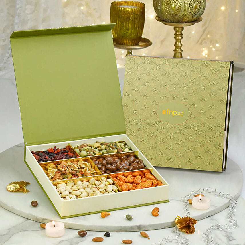 Mixed Edibles Celebration Box: Deepavali Hampers
