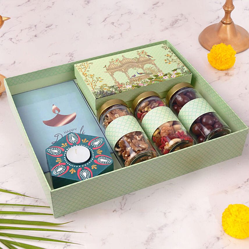 Wishes of Abundance Festival Box: Deepavali Diyas