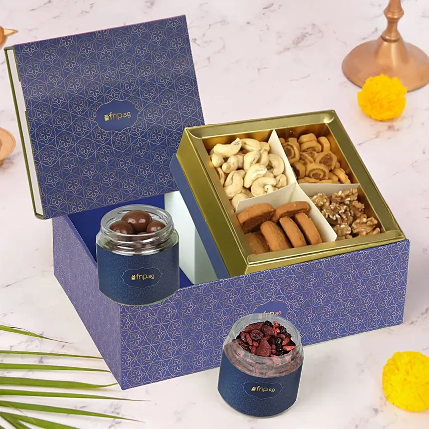 Wishes of Joy Deepavali Gifts Box: Cookies