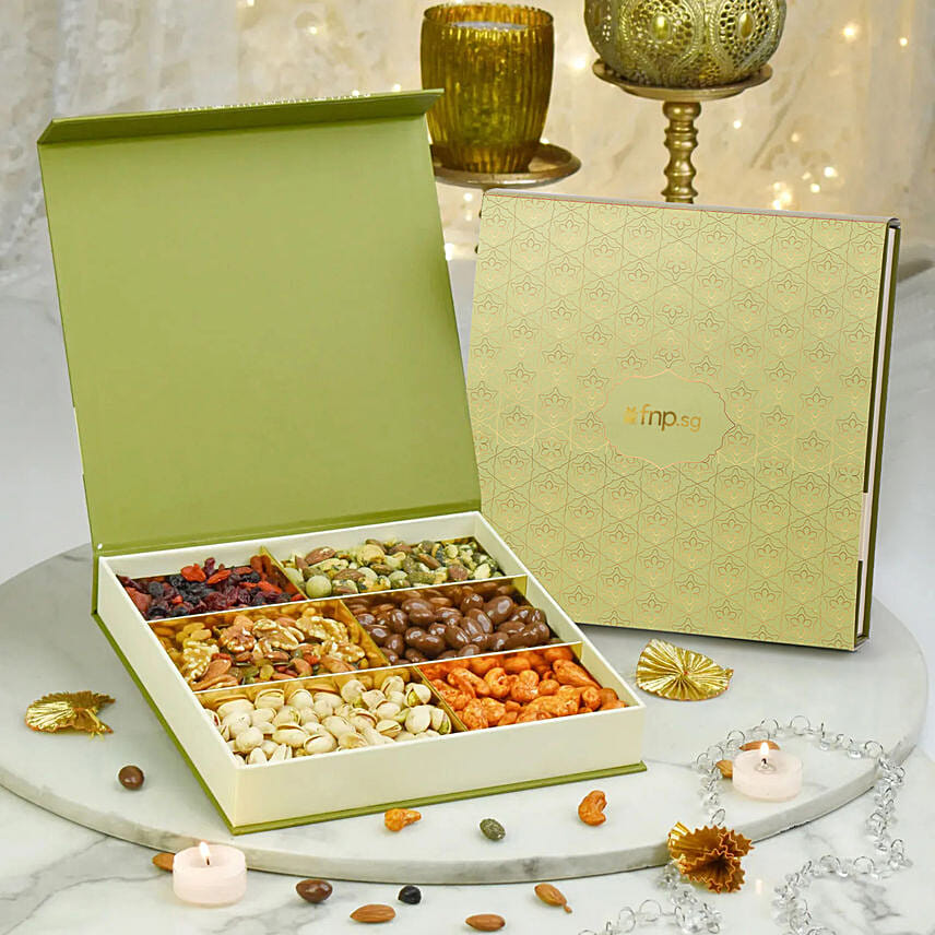 Dry Fruits and Cherries Box: Deepavali Hampers