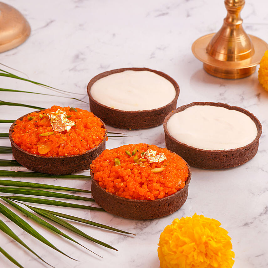 Assorted Chocolate Tarts Eggless for Deepavali: Eggless Cakes Singapore