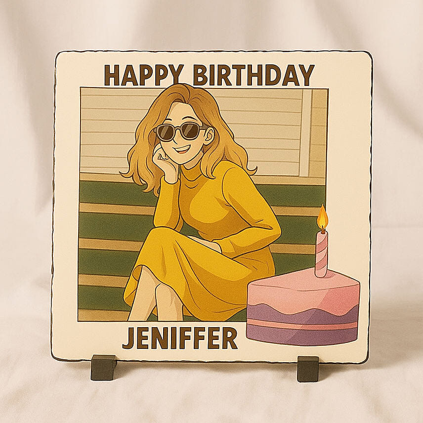 Ghibli Personalised Birthday Fun Frame: Customised Photo Frames