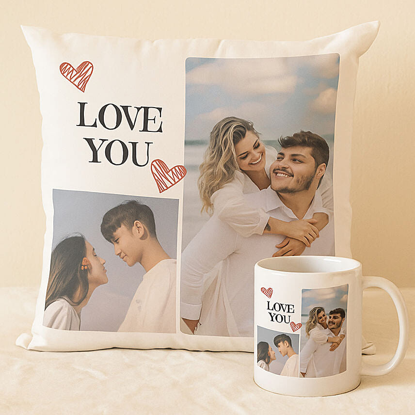 Love You Personalised Combo: Mugs 