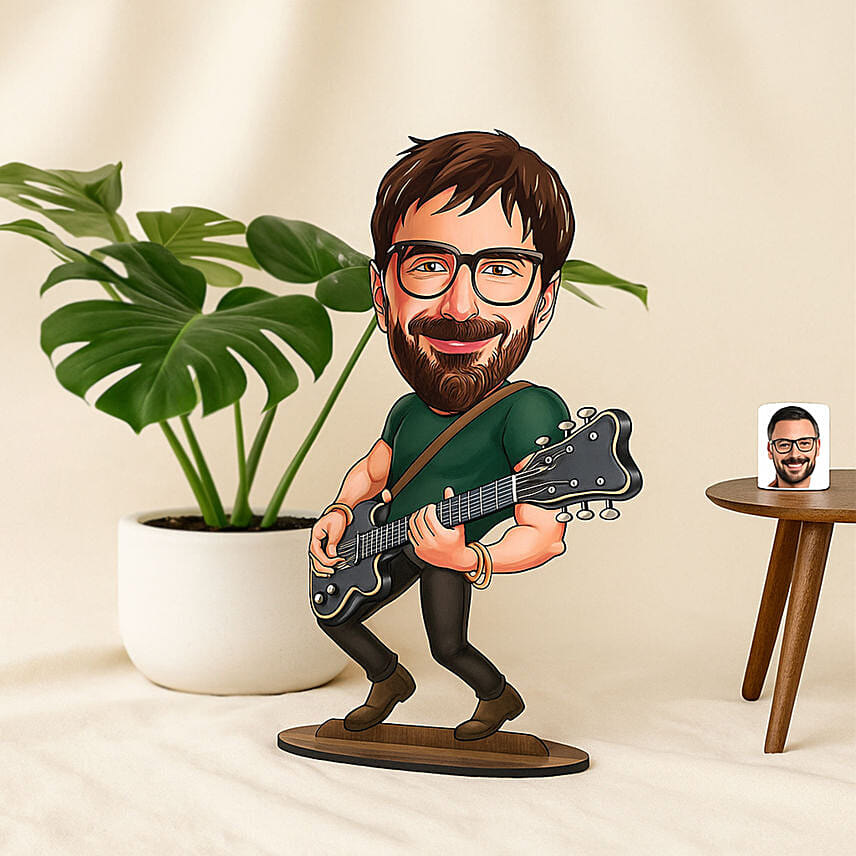 Personalized Caricature Gift for Guitarist: Personalised Caricatures Gifts