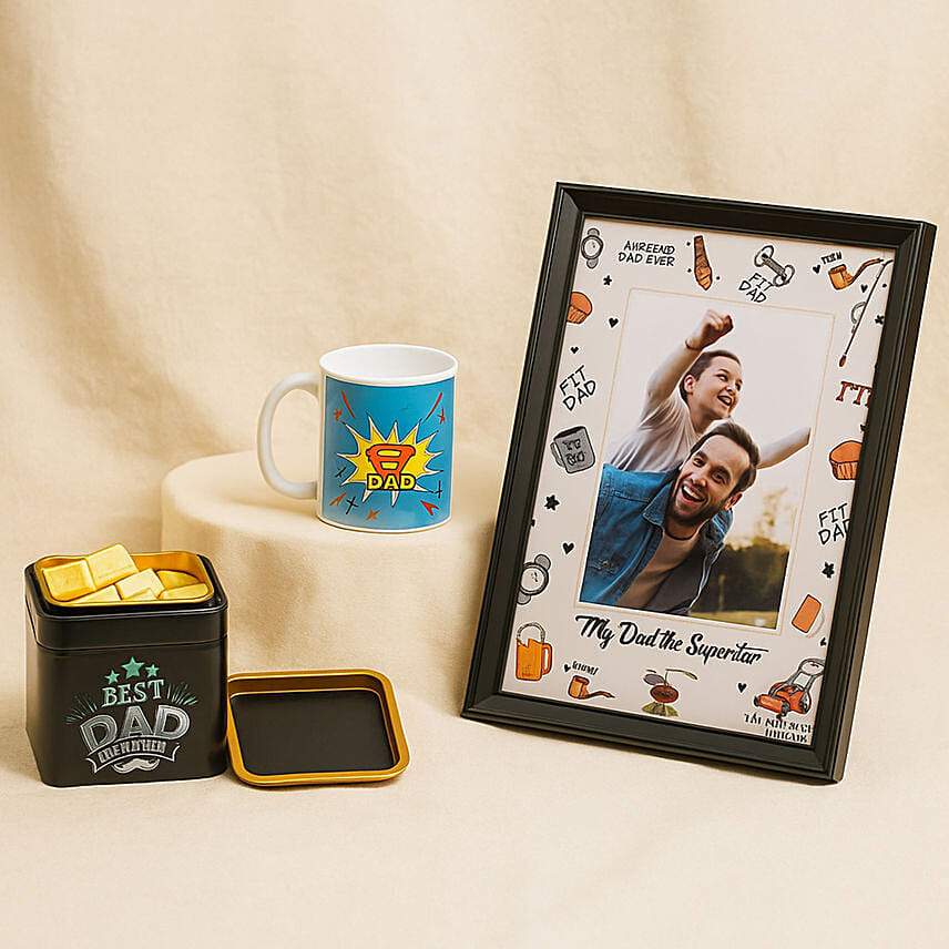 Superhero Dad Gift Combo – Fathers Day Special: Father's Day Personalised Gifts