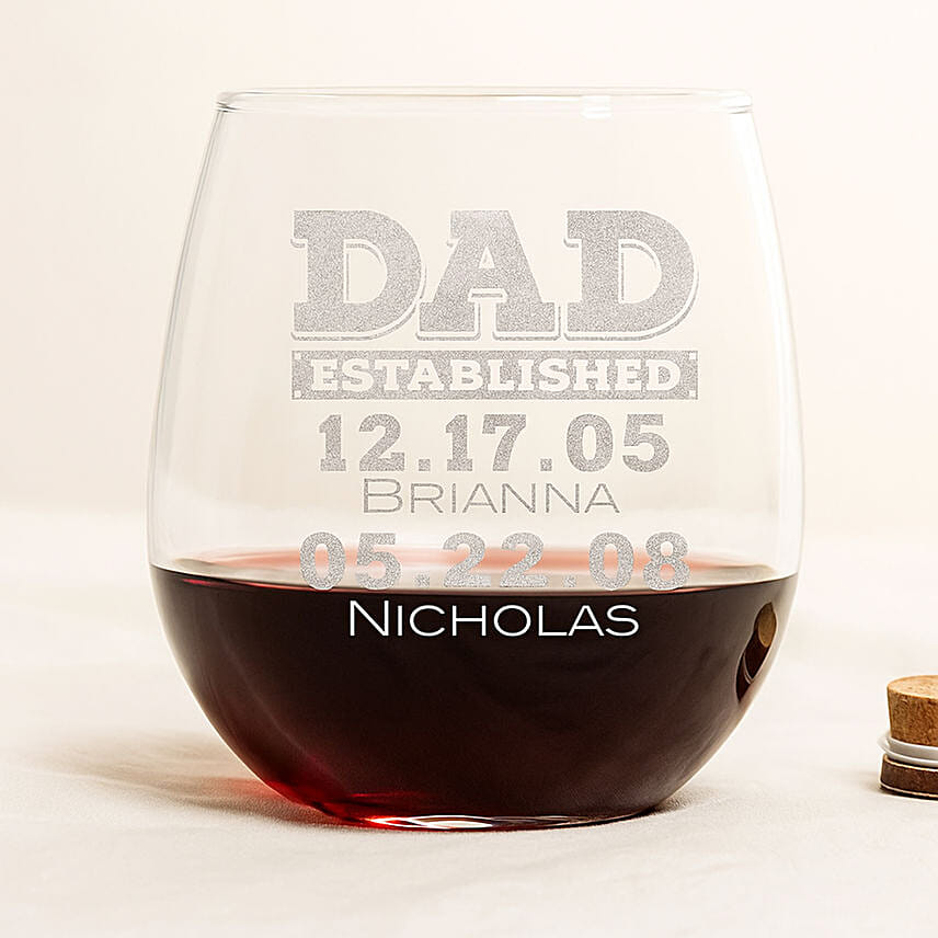 Engraved Glass For Dad: Drinkware Gifts