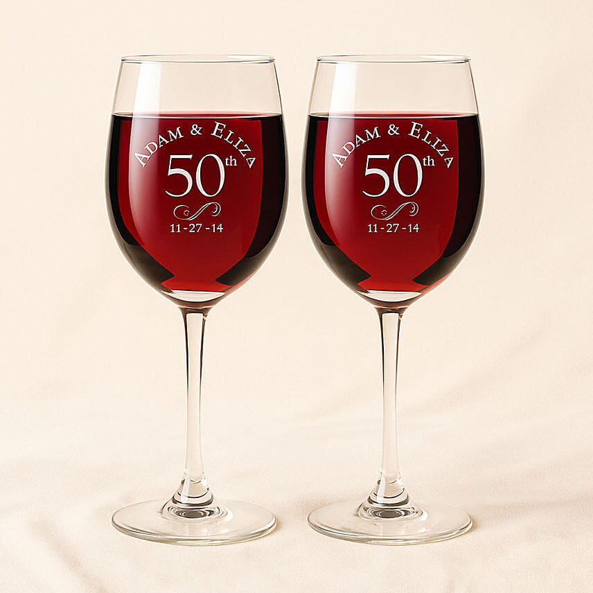 Special Engraved Glasses Set of Two: Drinkware Gifts