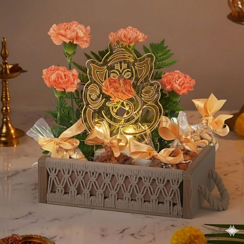 Ganesha Blessings Dry Fruit Hamper: Gifts