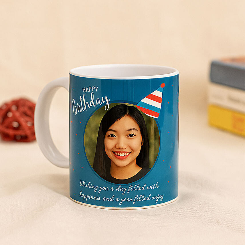 Personalised Birthday Cap Mug: Personalised Mugs