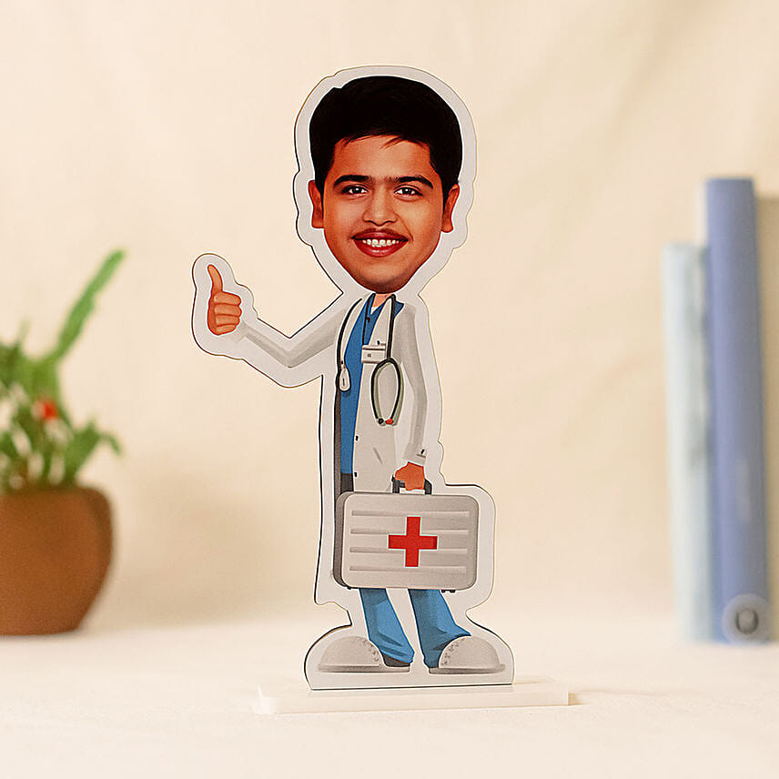 Personalised Male Doctor Caricature: Personalised Caricatures