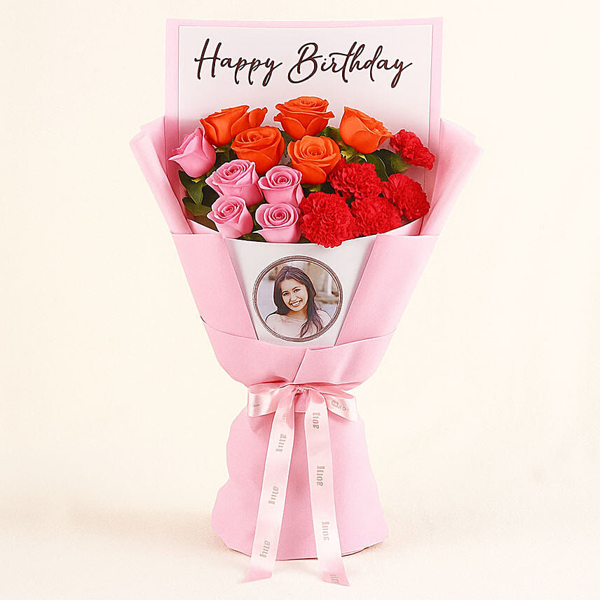 Personalised Rose Bouquet of Emotion: Gifts For Girlfriend