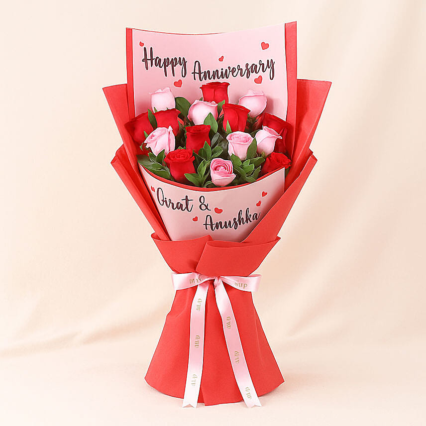 Romantic Rose Radiance Bouquet: Gifts With Flowers