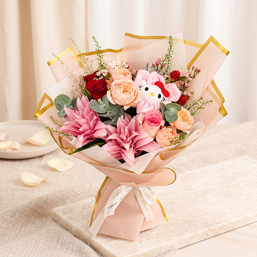 Bloom Buddies - Hello Kitty Pink Wishes Bouquet