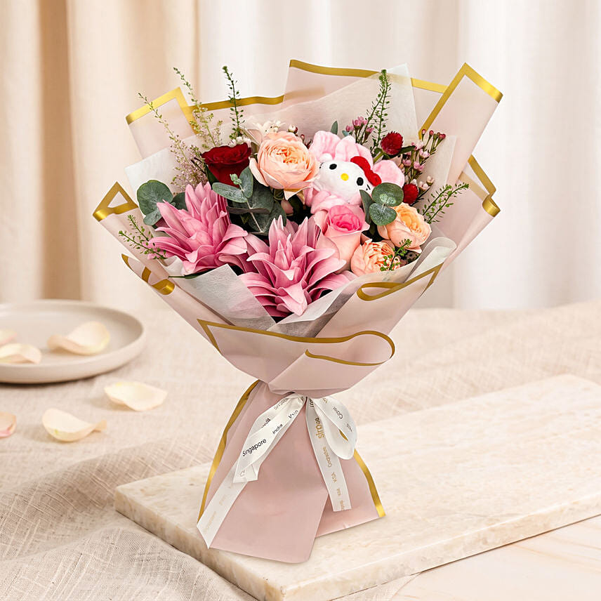 Bloom Buddies - Hello Kitty Pink Wishes Bouquet