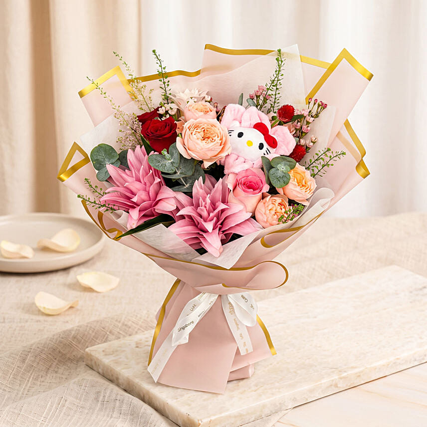 Bloom Buddies - Hello Kitty Pink Wishes Bouquet