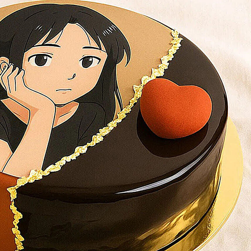 Custom Ghibli Dream Choco Photo Cake