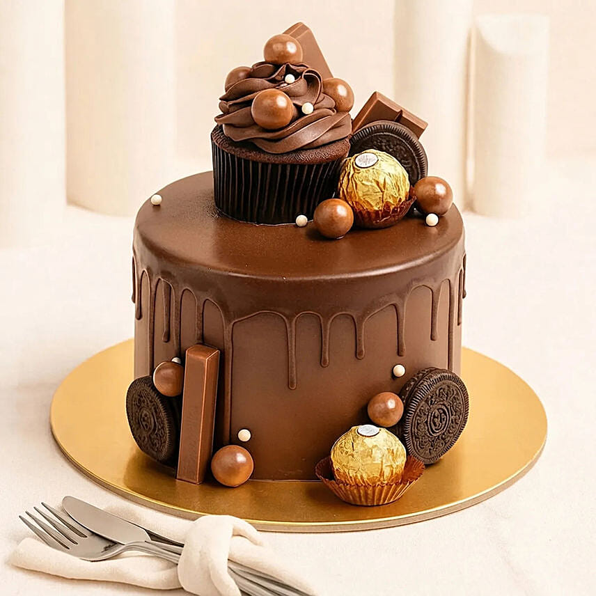 Delicious Chocolates Indulgence Cake